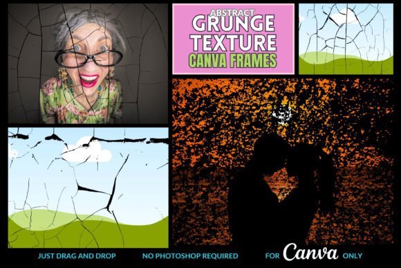 10 Abstract Grunge Canva Frames: Add Urban Edge to Your Designs