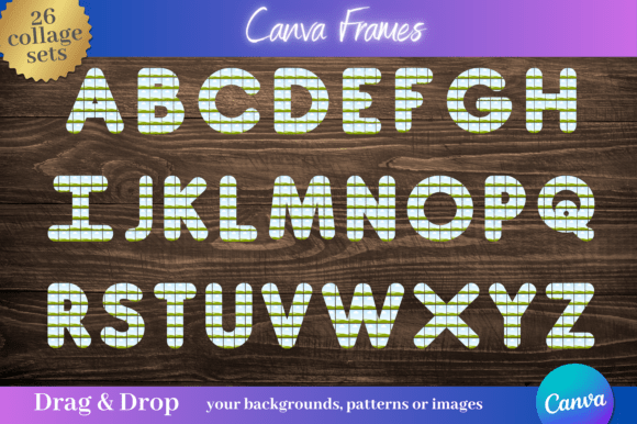 26 Alphabet Collage Canva Frames: A Playful Design Toolkit