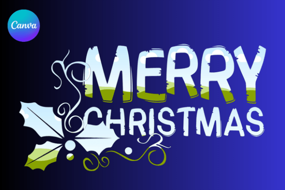Bring Holiday Cheer to Your Designs with a Merry Christmas Letters Canva Frame