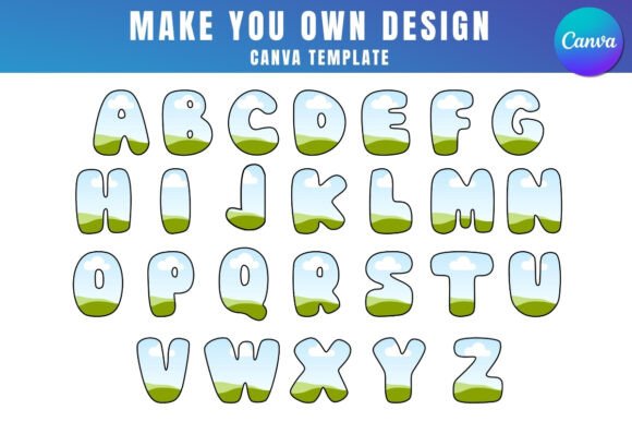 Canva Alphabet & Numbers Frame a-Z Pack: Dynamic Design