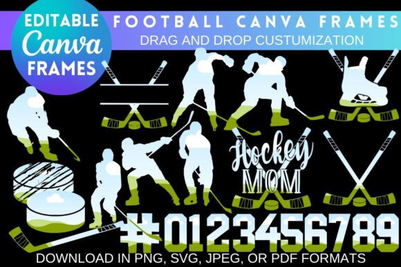 Customizable Hockey Canva Frames: Fast-Track Your Designs