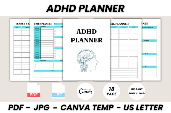 Designing a Life That Works: The Ultimate ADHD Planner Canva Template