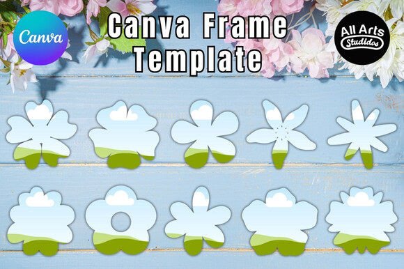 Flowers Canva Frame Template Bundle: A Creative Asset for All