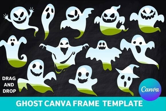 Ghost Canva Frame Template: Spooky Designs Made Simple