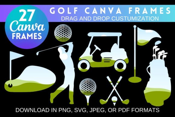 Mastering Golf Branding with Customizable Canva Frames