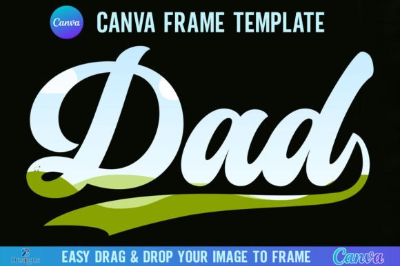 Retro Dad Canva Template Frame: A Practical Design Asset