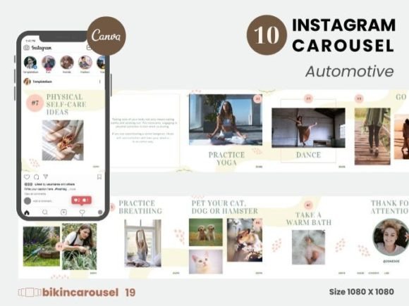 Transform Your Feed with Beauty Two Instagram Carousel Canva