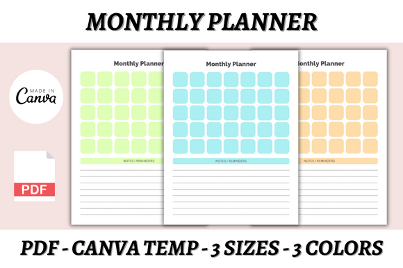 Transform Your Schedule with a Monthly Planner Canva Template