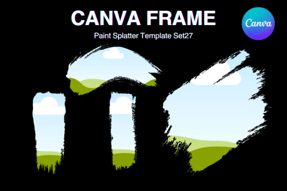 Unleash Creativity with the Paint Brush Brush Stroke Canva Frame_27