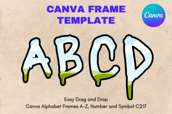 Unlocking Creative Control with Canva Letters Frame Alphabet Template217